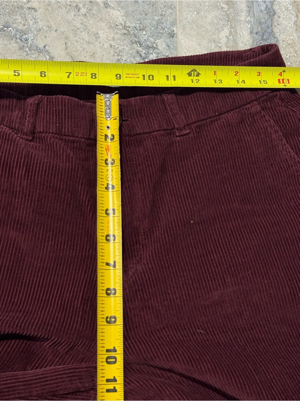 Old Navy Wide-Leg Corduroy Pants in Burgundy - Picture 6 of 7